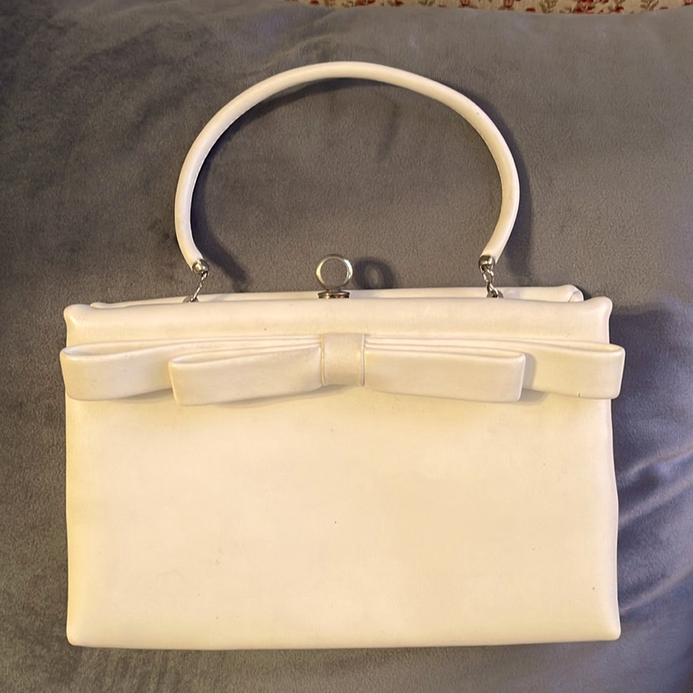 Women’s, vintage, small purse, made in USA, off white